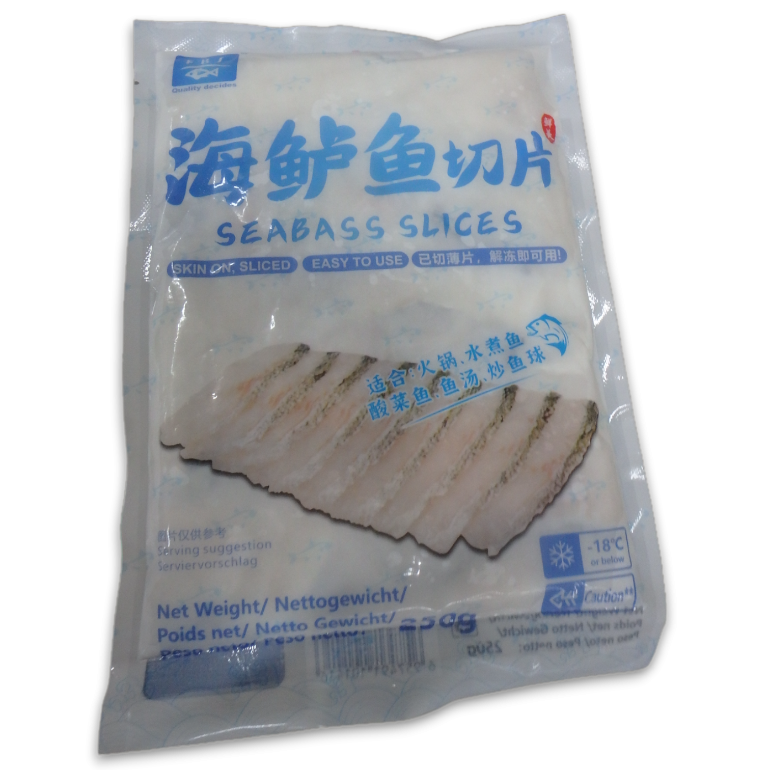 Frozen Japanese Seabass Slices With Sauce S/O 40 x 250g-CN