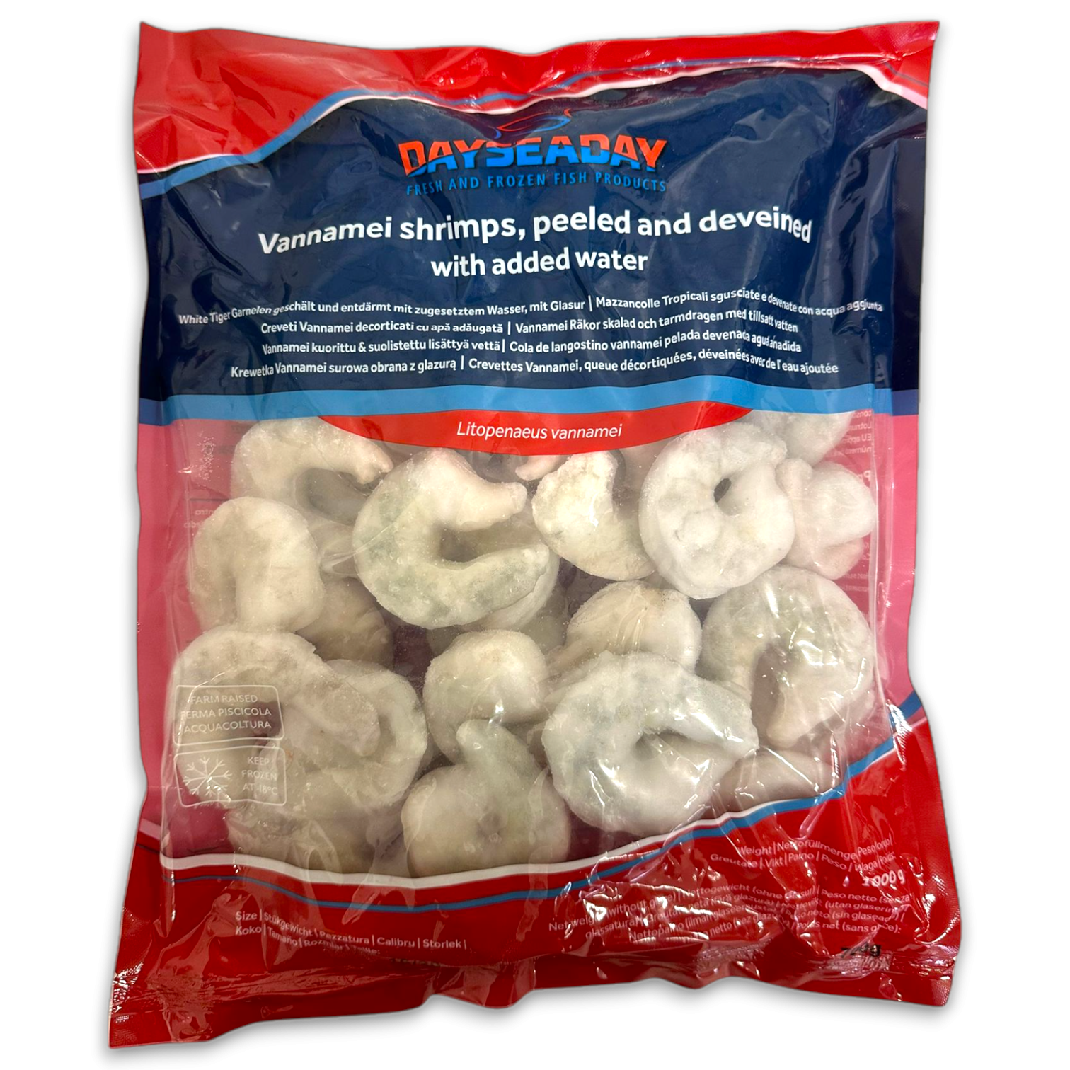 DSD Vannamei Shrimps P&D 16/20 IQF 10 x 1kg 30%-VN