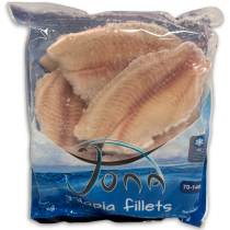 Jona Tilapia Fillets PBO S/OFF 70-140g IQF 10 x 1kg 20% -CN