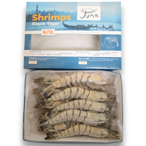 Jona Black Tiger HOSO 8/12 Semi IQF 10 x 1kg 25% -IN