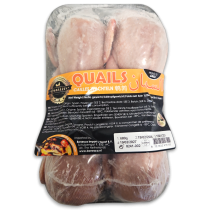 Quaility Cleaned HALAL Quails XL 170-190g Tray 6 x ~720g -ES