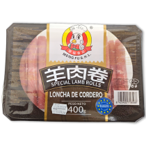 Meng Fu Lamb Rolls 羊肉卷 Tray 15 x 400g -ES