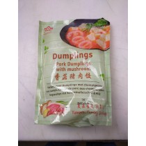 F03 Pork/Mushroom Dumplings 香菇猪肉饺 20 x 500 gr