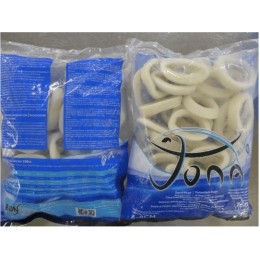 Squid rings raw (D.Gigas) 10 x 1kg 4-8 cm cut 1.5 cm 30%-CN Squid rings raw (D.Gigas) 10 x 1kg 4-8 cm cut 1.5 cm 30%-CN