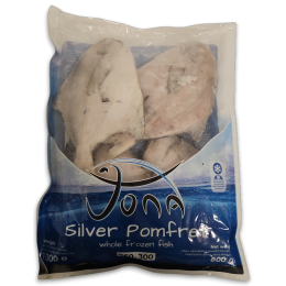 Jona Silver Pomfret WR 250-300g IQF 10 x 1 kg 20% -CN