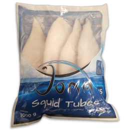 Jona Premium Squid tubes U5 IQF 10 x 1kg 30% -CN Jona Premium Squid tubes U5 IQF 10 x 1kg 30% -CN