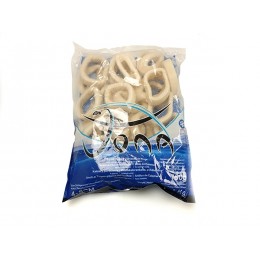 Squid rings raw (D.Gigas) 10 x 1kg 4-8 cm cut 1.5 cm 30%-CN Squid rings raw (D.Gigas) 10 x 1kg 4-8 cm cut 1.5 cm 30%-CN
