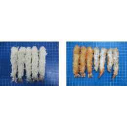 Torpedo breaded vannamei shrimps tail on 26-30 12x800g-VN Torpedo breaded vannamei shrimps tail on 26-30 12x800g-VN