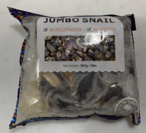 Frozen African Snails / Jumbo Snails 24 x 907 Gr Bag-CM