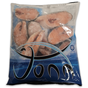 Jona Pink Salmon Steaks 2.5cm IQF 10 x 1kg 20% -PT