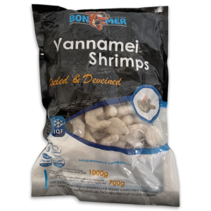 Bonemer Vannamei Shrimps P&D 41/50 IQF 10 x 1kg 30%-IN