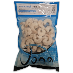 Jona Vannamei Shrimps P&D 21/25 IQF 10 x 1kg 25%-IN