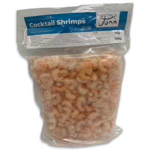 Jona Cooked Shrimps PUD 91/120 IQF 10 x 1kg 25% -BD