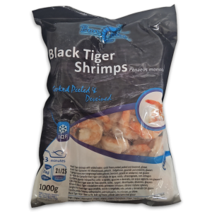 Bonemer Black Tiger CPND 21/25 IQF10 x 1kg 20% -BD