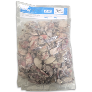 Jona Baby Squid PBO 60-80g IQF 10 x 1kg 20% -IN
