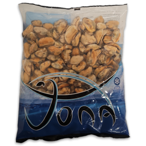 Jona Musselmeat cooked 100-200 IQF 10 x 1kg 10% -CL
