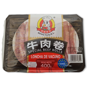 Meng Fu Beef Rolls 牛肉卷 Tray 15 x 400g -ES