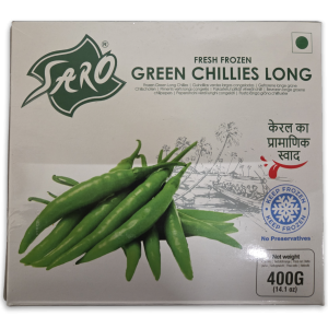 Saro Long Green Chillies 24 x 400g -IN