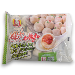 Meng Fu 爆汁小鱼丸 Stuffed Fish Balls IQF 16x 360g -ES