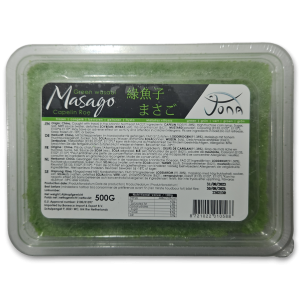 JONA Capelin Roe Wasabi (green) Masago 12x500 gr-CN