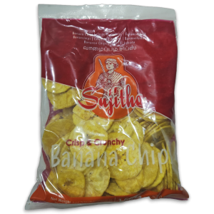 Sujitha Banana Chips Spicy 36 x 150 g -IN