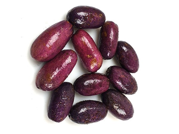 Ripe african purple plums / Safu 60 x 500 g -CM