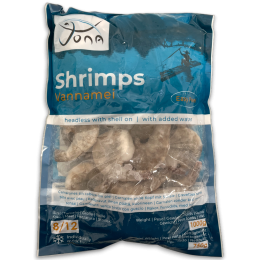 Jona Vannamei Shrimps HLSO ezp 8/12 IQF 10 x 1kg 25% -VN