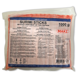 Nordic Surimi crab sticks VP 10 x 1kg -TH