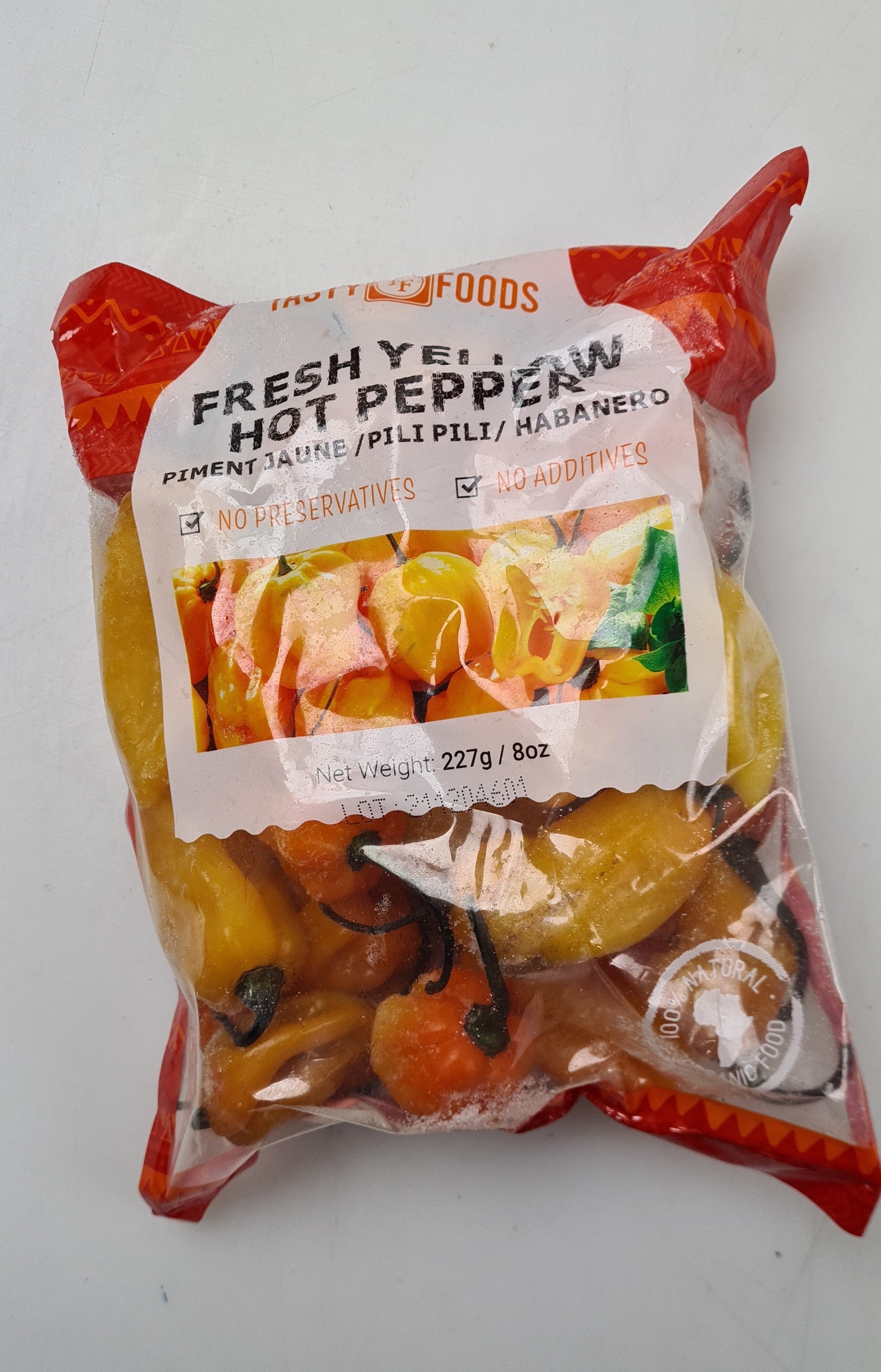 Yellow Hot peppers / habanero / pili pili 28 x 227gr-CM