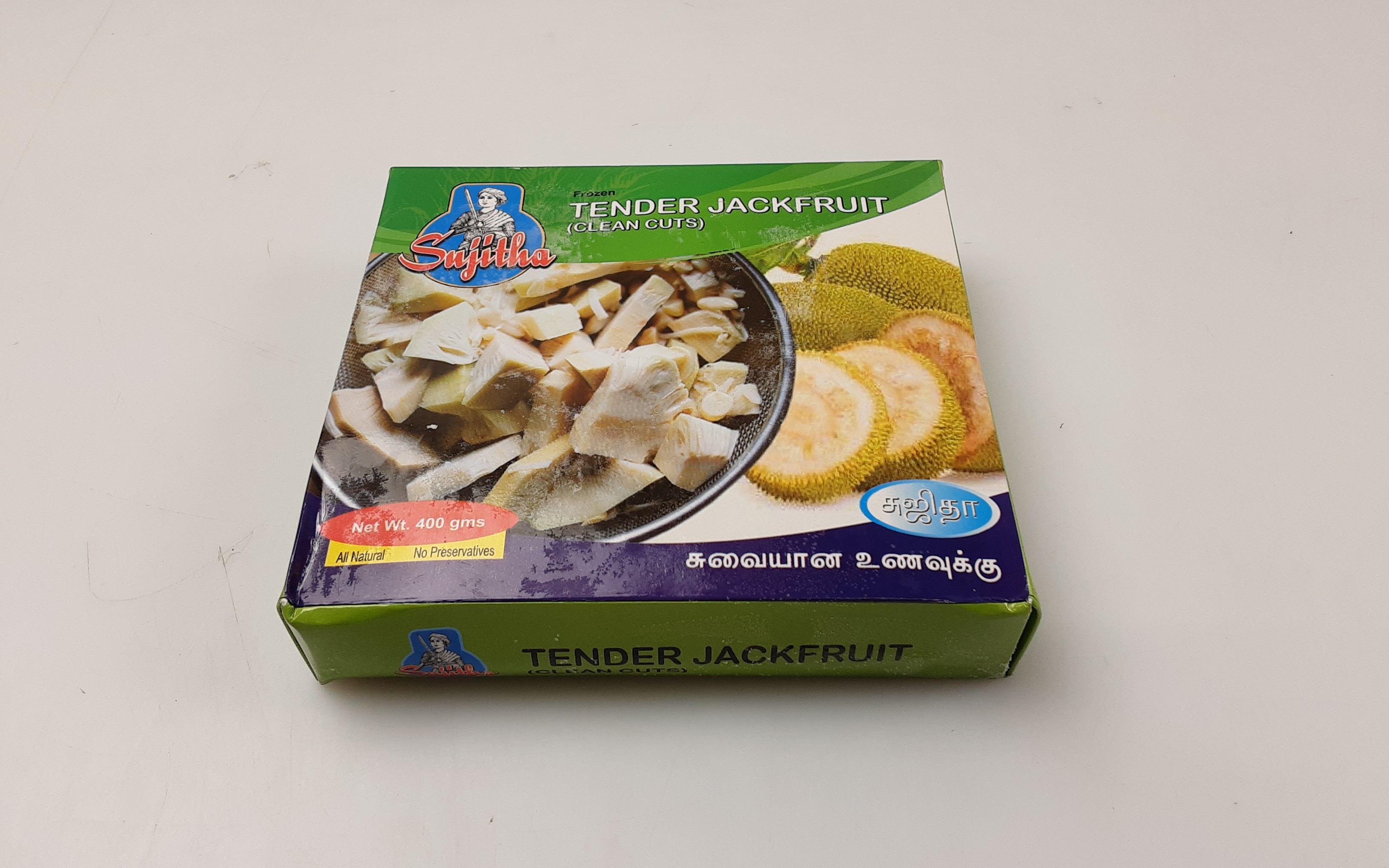 Sujitha Tender Green Jackfruit Clean Cuts 18 x 400 g -IN