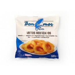 BONEMER Squid Rings battered 40/60 12 x 500 gr -ES BONEMER Squid Rings battered 40/60 12 x 500 gr -ES