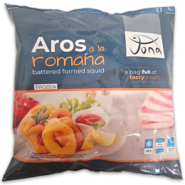 Jona Battered Squid Rings 40/60 16 x 500g - ES