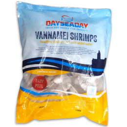 DSD Vannamei Shrimps HLSO ezp 26/30 IQF 10 x 1kg 25% -VN