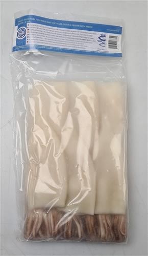Cleaned Squid Tubes with tentacles 5-8 inch 10 x 1 kg 20%-CN