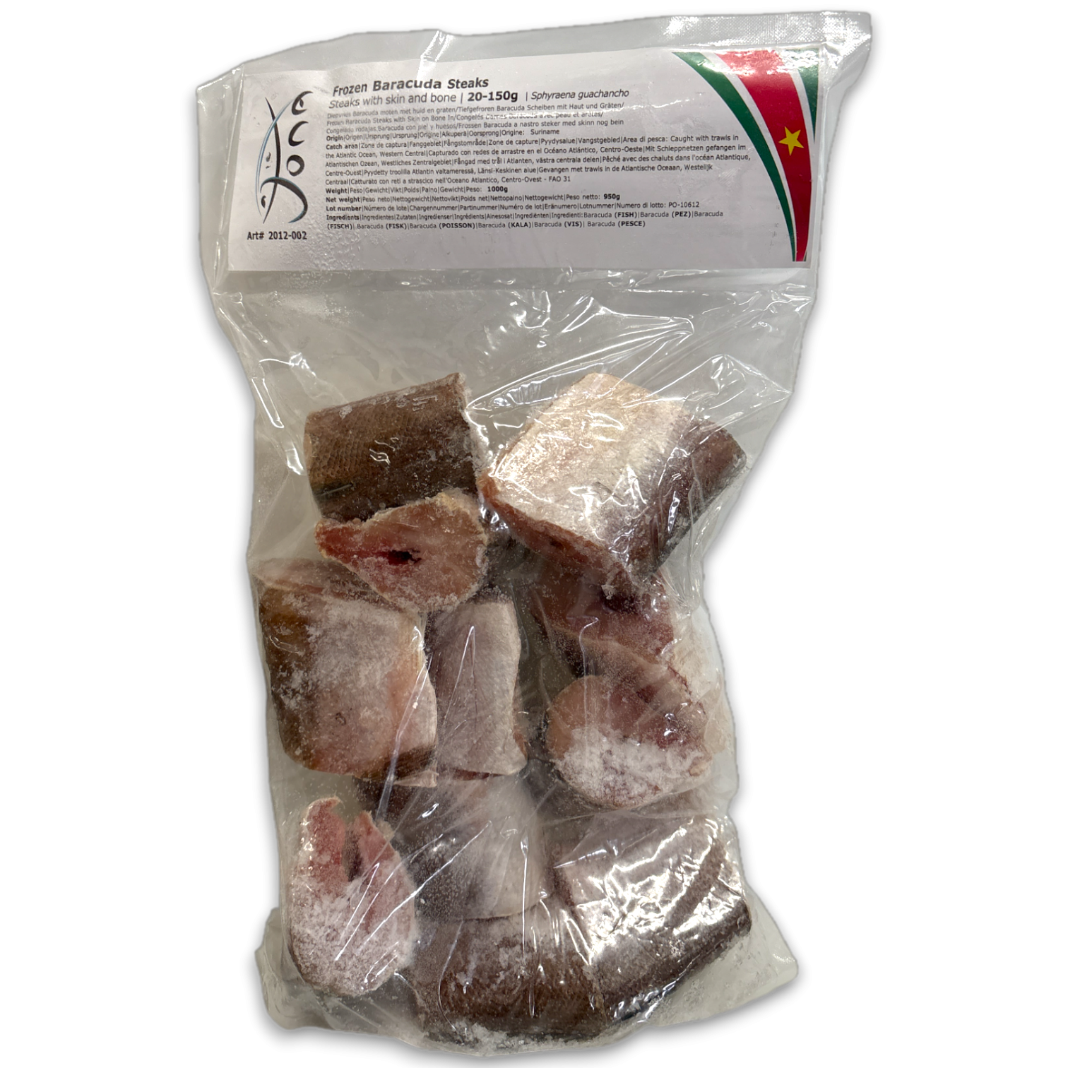 Jona Barracuda Steaks S/ON 100-300g IQF 10 x 1kg -SR