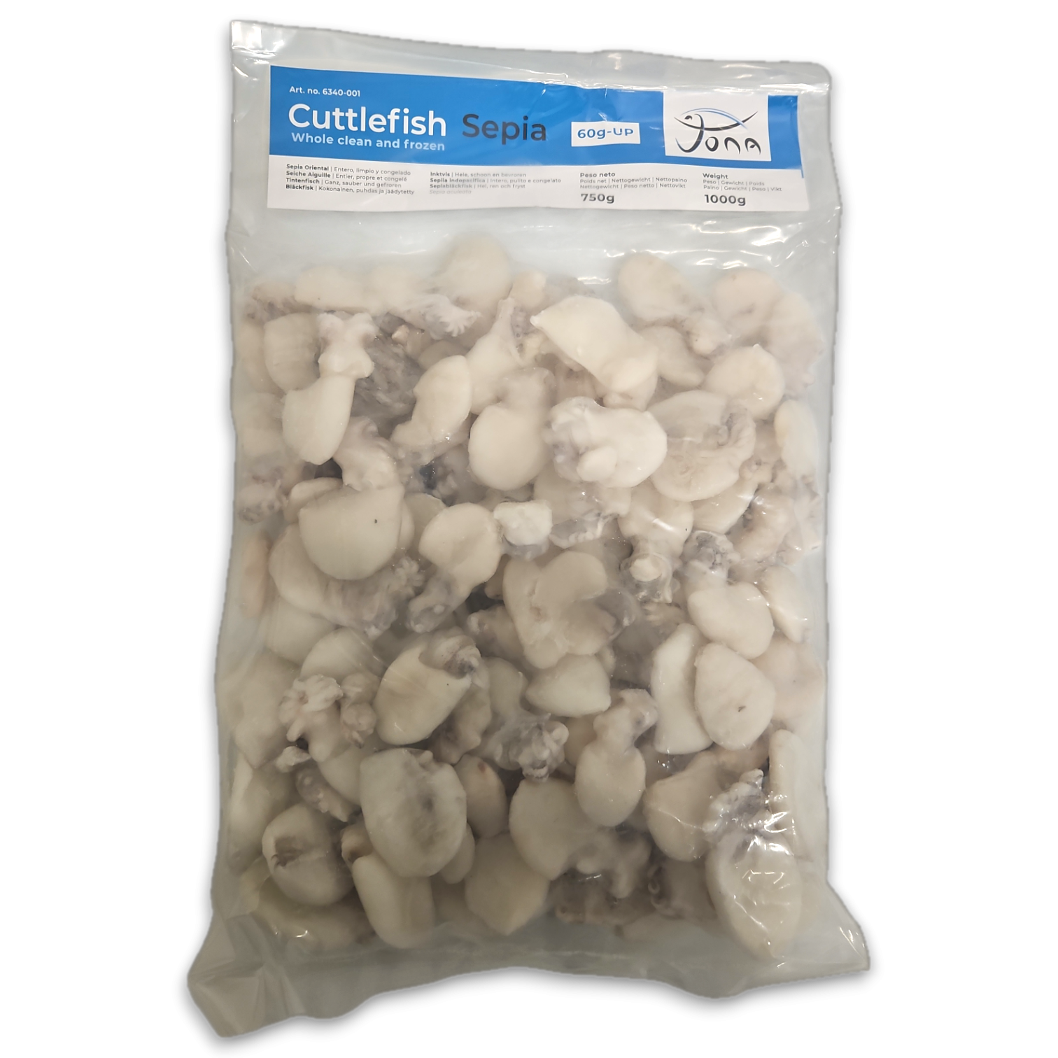 Jona Cuttlefish Whole Clean 60g-UP IQF 6 x 1kg 25%-IN